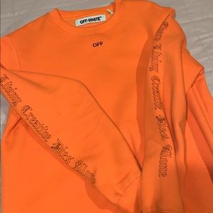 VLONE OFF WHITE CREWNECK